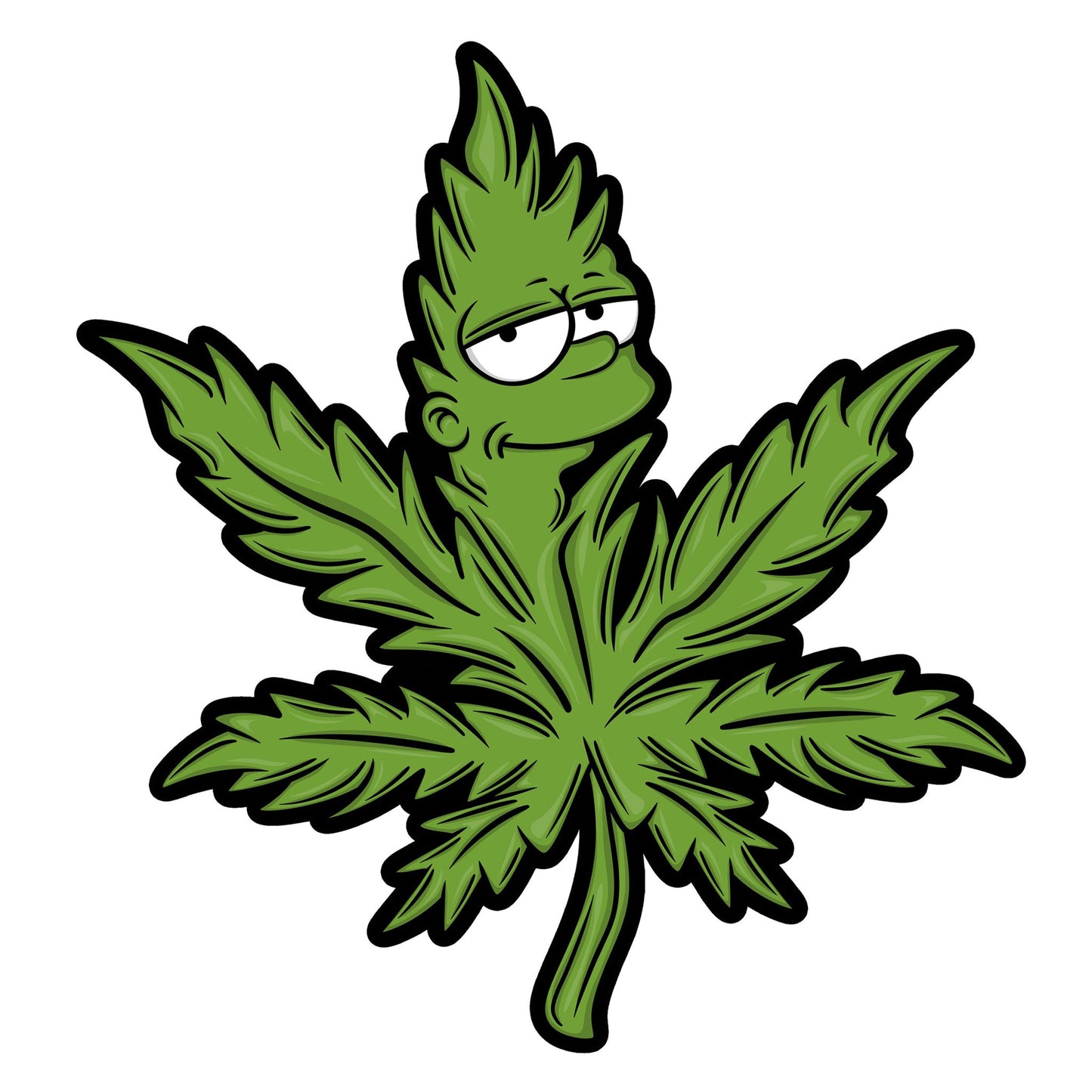 MoodMat - Bart Leaf - By Josh Owsley - 12" Custom Cut - Full Colour Print