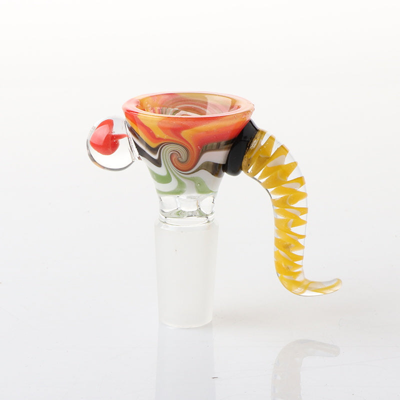 Glass Bowl - 14mm - Wig Wag w/Handle