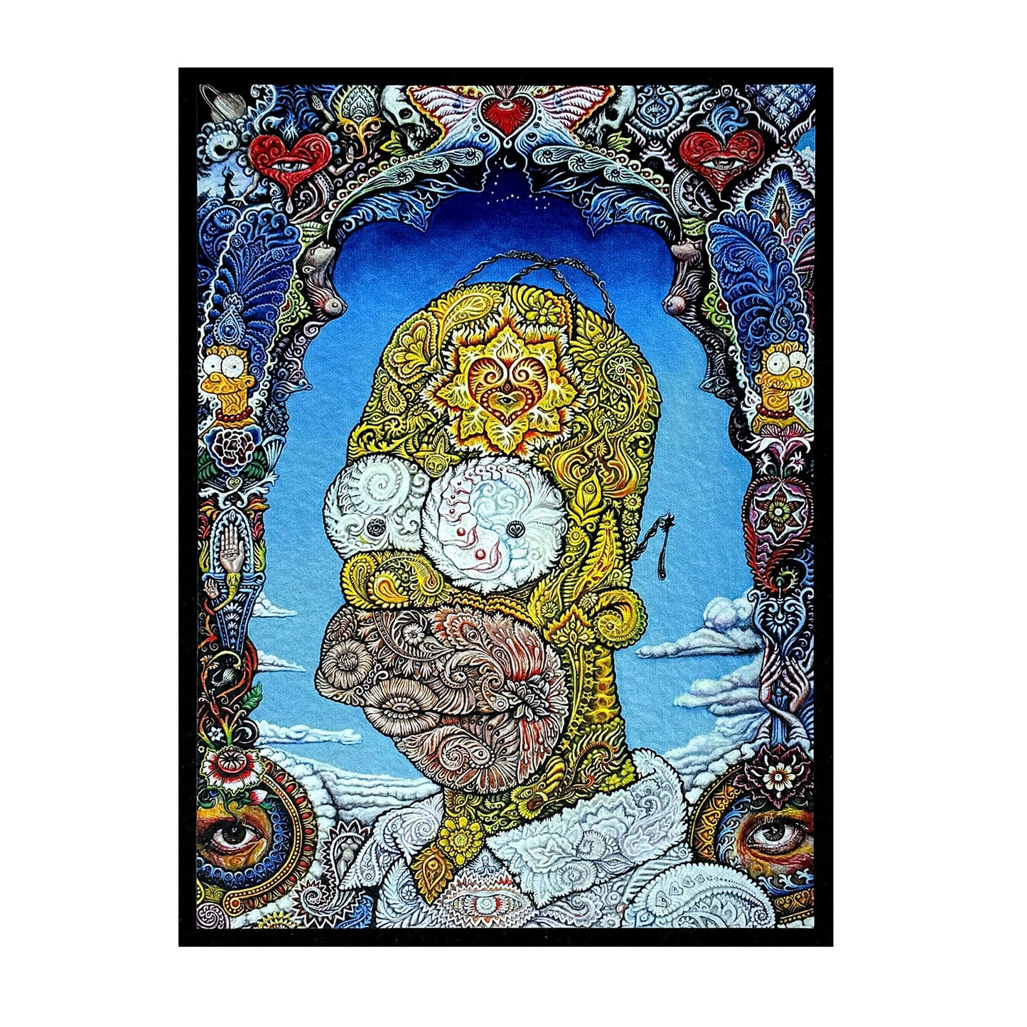 MoodMat - Limited Edition 1 of 75 - Classic Homer - By Randal Roberts - 11" Custom Cut - Full Colour Print