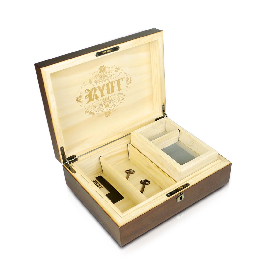 RYOT® - Humidor Combo Box - Walnut